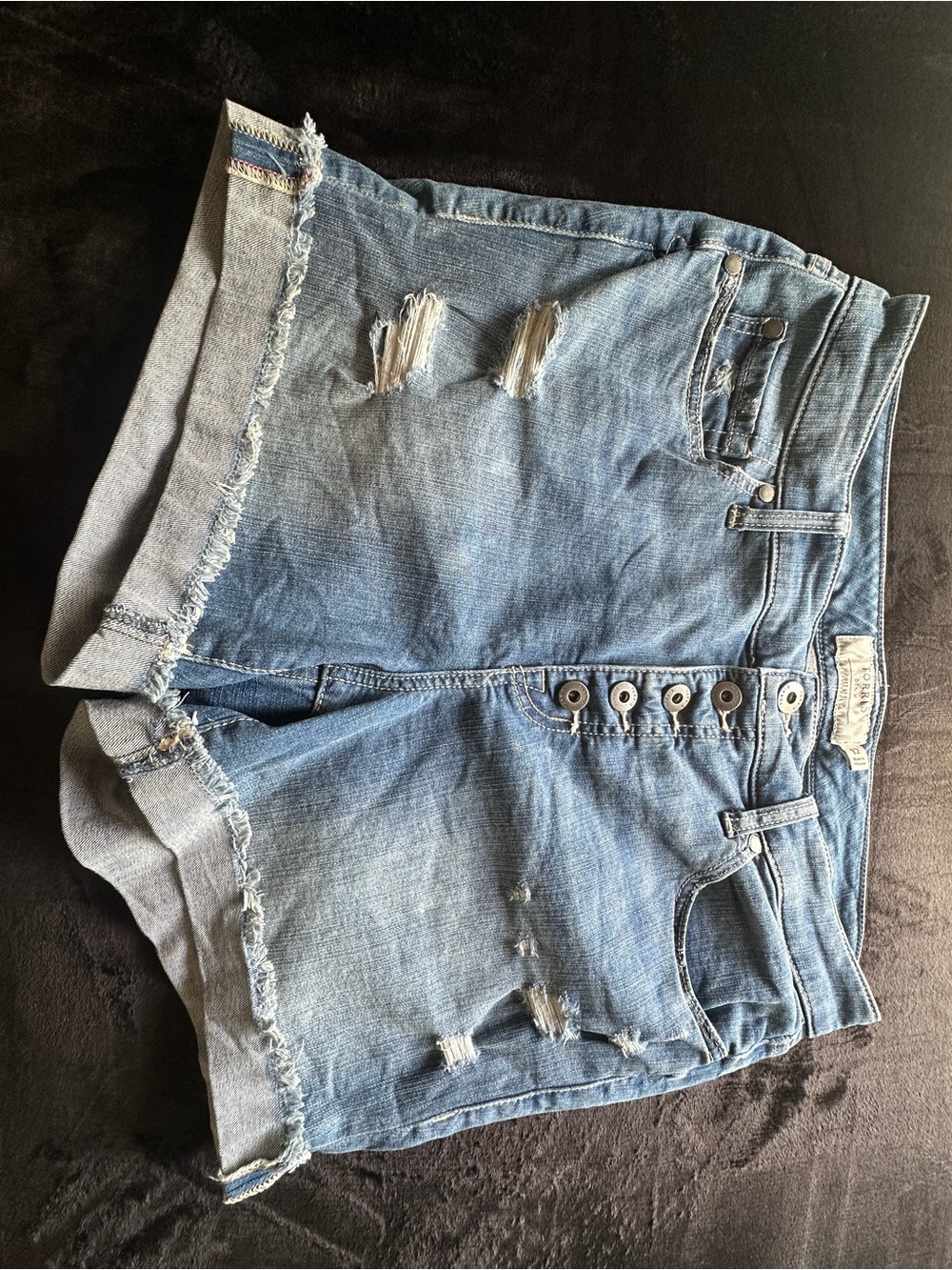 torrid Light Blue Button-Fly High-Rise Denim